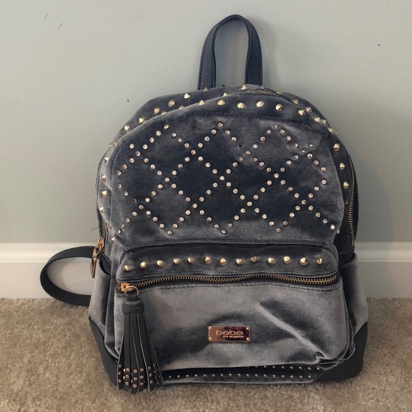 bebe Handbags - Bebe Joan velvet backpack